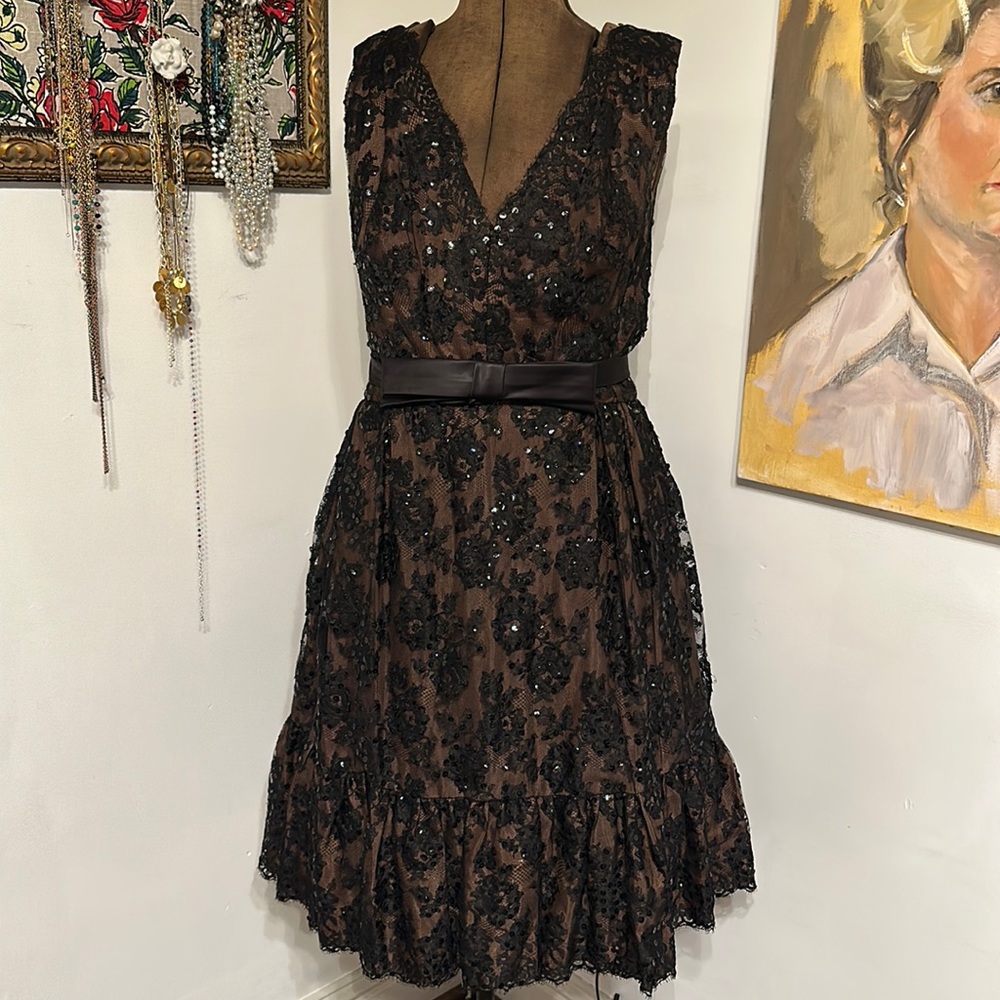 Vintage cocktail dress, fully lined, size 4
